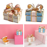 Travel Bowknot Jewelry Organizer Box Pendant Rings Display Case