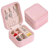 Travel Case, Jewelry Storage Organizer, PU Leather Compact Jewelry