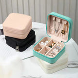 Travel Case, Jewelry Storage Organizer, PU Leather Compact Jewelry