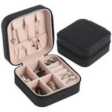 Travel Case, Jewelry Storage Organizer, PU Leather Compact Jewelry