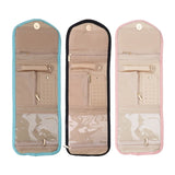 Travel Jewelry Organizer Roll Case with Hole
