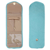 Travel Jewelry Organizer Roll Case with Hole