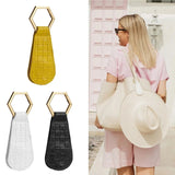 Travel Hat Clips Magnetic PU Leather Strap Colorful Hat Keeper Clips