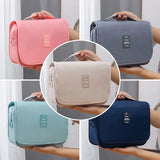 Travel Hook Cosmetic Bag Women Make Up Pouch Waterproof Toiletries