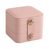 Travel Jewelry Box Soft Velvet Lined Display Case Holder