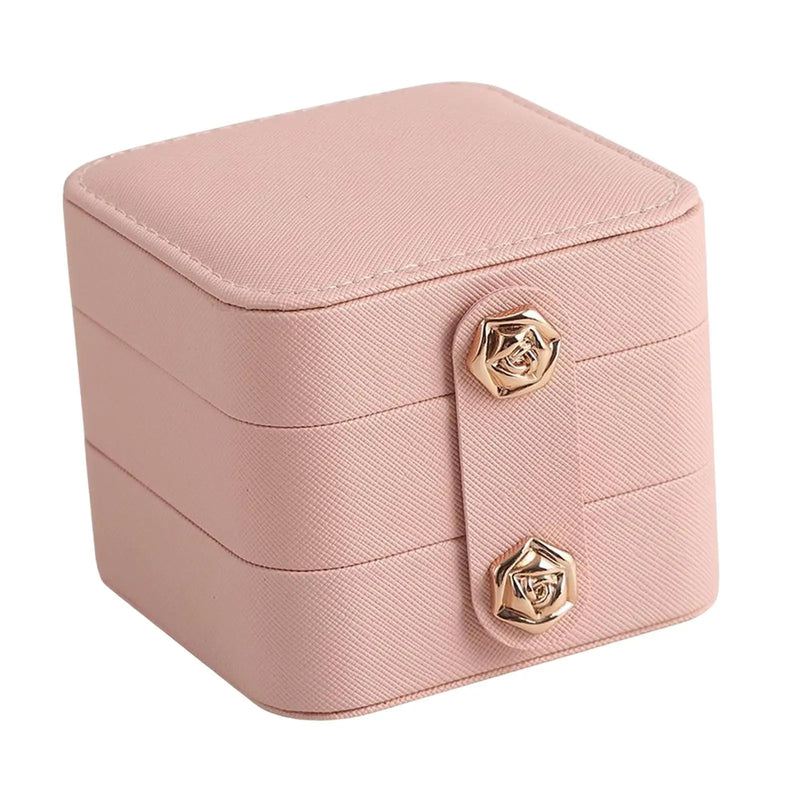 Travel Jewelry Box Soft Velvet Lined Display Case Holder