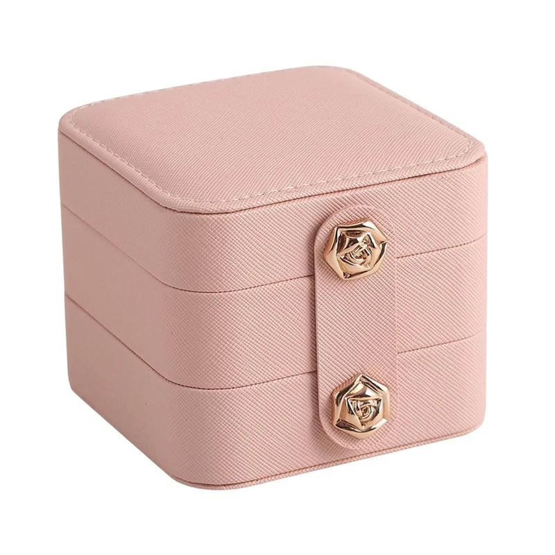 Travel Jewelry Box Velvet Lined Organizer Watches Bracelets Women