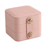 Travel Jewelry Box Velvet Lined Organizer Watches Bracelets Women