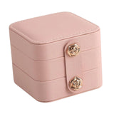 Travel Jewelry Box Velvet Lined Organizer Watches Bracelets Women