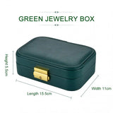 Portable Travel Jewelry Box Organizer Case PU Leather