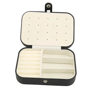 Travel Jewelry Case with Compartments for Earrings