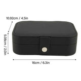 Travel Jewelry Case with Compartments for Earrings