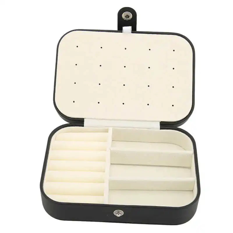 Travel Jewelry Case with Compartments for Earrings