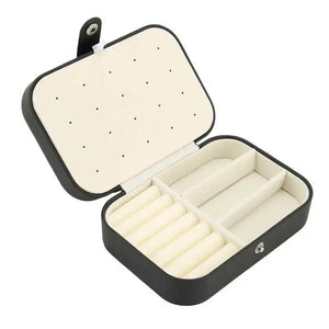 Travel Jewelry Case with Compartments for Earrings