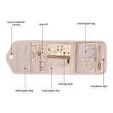 Portable Travel Jewelry Organizer Case for Small Jewelry Storage