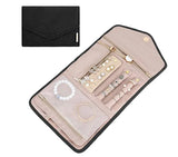 Travel Jewelry Organizer Roll - Jewelry Holder with Compartments