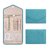 Travel Jewelry Organizer Roll - Jewelry Holder with Compartments
