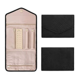 Travel Jewelry Organizer Roll - Jewelry Holder with Compartments