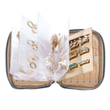 Portable Travel Jewelry Organizer Case with Binder