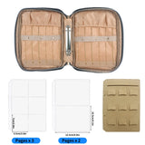 Portable Travel Jewelry Organizer Case with Binder
