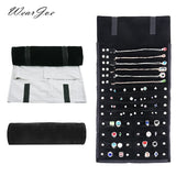 Portable Travel Jewelry Organizer Roll Storage Bag
