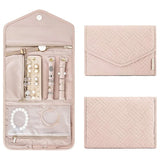 Travel Jewelry Organizer Roll for Necklaces Bracelets Earrings Watch