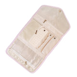 Travel Jewelry Organizer Roll Foldable Jewelry Case for Earrings Rings Necklaces