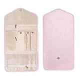 Travel Jewelry Organizer Roll Foldable Jewelry Case for Earrings Rings Necklaces