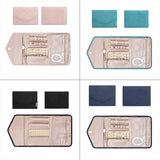 Travel Jewelry Organizer Roll Foldable Jewelry Case for Earrings Rings Necklaces