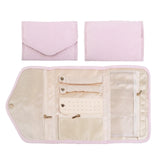 Travel Jewelry Organizer Roll Foldable Jewelry Case for Earrings Rings Necklaces
