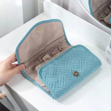 Foldable Travel Jewelry Organizer Roll Storage Bag