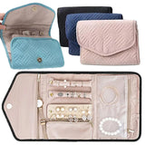 Foldable Travel Jewelry Organizer Roll Storage Bag
