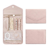 Travel Jewelry Organizer Roll - Pink