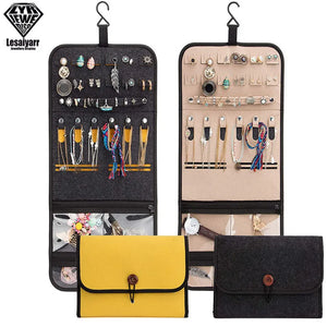 Travel Jewelry Organizer Roll Foldable Storage Bag for Rings Necklaces Earrings