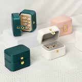 Portable Travel Jewelry Organizer PU Leather Display Box