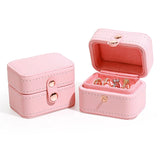 Portable Travel Jewelry Organizer PU Leather Display Box