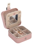 Travel Leather Jewelry Box Double-layer Storage Box