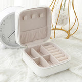 Travel Leather Jewelry Box Single-layer Storage Box