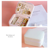 Travel Jewelry Storage Box with Smooth Zipper