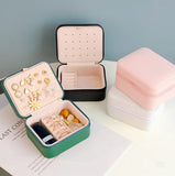 Travel Jewelry Storage Box with Smooth Zipper