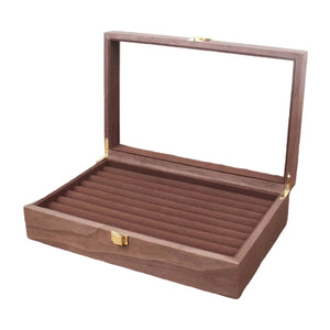 Travel Wooden 9 Layers Box Tray Shop Showcase Display Case Organizer