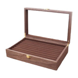 Travel Wooden 9 Layers Box Tray Shop Showcase Display Case Organizer