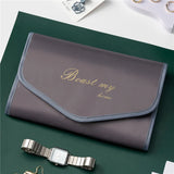 Travel Jewelry Organizer Roll - Rings Necklaces Earring Storage Bag