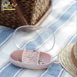 Travel Mini Jewelry Box Earrings Ring Storage Wall-Mounted