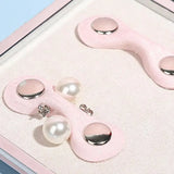 Portable Mini Jewelry Storage Box for Necklaces, Earrings - Snap Button Closure
