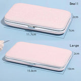 Portable Mini Jewelry Storage Box for Necklaces, Earrings - Snap Button Closure