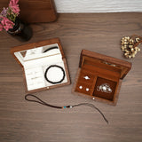Retro Wood Jewelry Packing Case Wedding Ring Necklace Bracelet Organizer