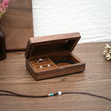 Retro Wood Jewelry Packing Case Wedding Ring Necklace Bracelet Organizer