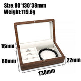 Retro Wood Jewelry Packing Case Wedding Ring Necklace Bracelet Organizer