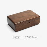 Retro Wooden Jewelry Box Organizer Wedding Ring Necklace Display Case